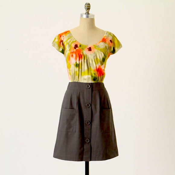 Anthropologie Dresses & Skirts - Anthropologie Tabitha Zoya Silk Floral Combo Dress